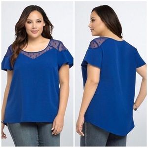 Torrid Royal Blue Blouse